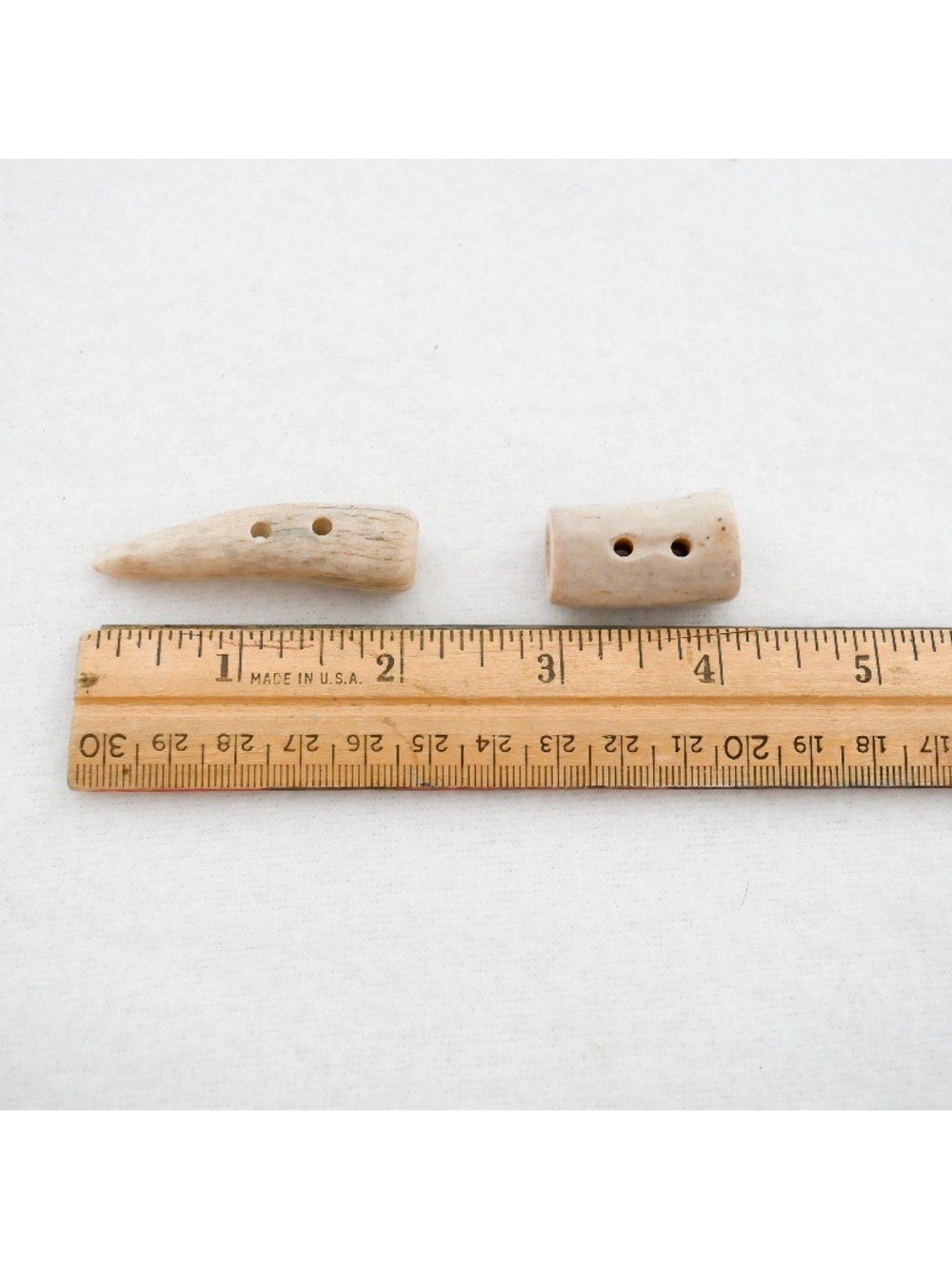 New - Handmade - 2 bone buttons